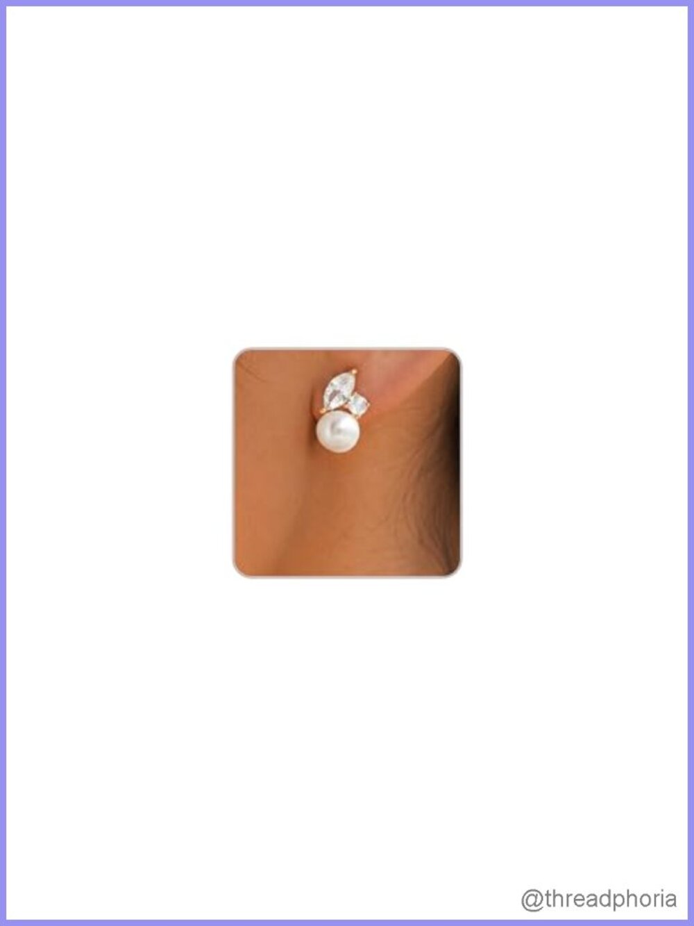 14K Gold Plated Pearl Drop Dangle Stud Earrings